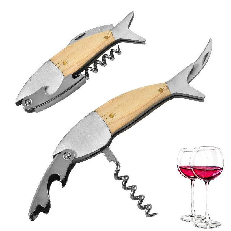 Штопор из нержавеющей стали Профессиональный штопор для официантов портативный