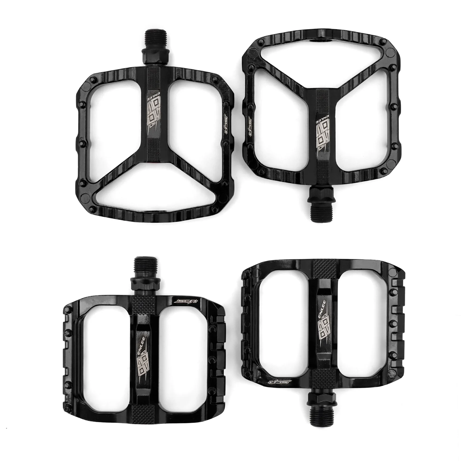 ENLEE Mountain Bike Pedal Aluminum Alloy Bicycle Footboard Anti-slip Ultralight Road Pedals Wide Platform Riding Equipment | Спорт и