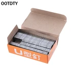 2400 шт дверные скобы 10x8 мм гвозди для штапельного Степлер-пистолет