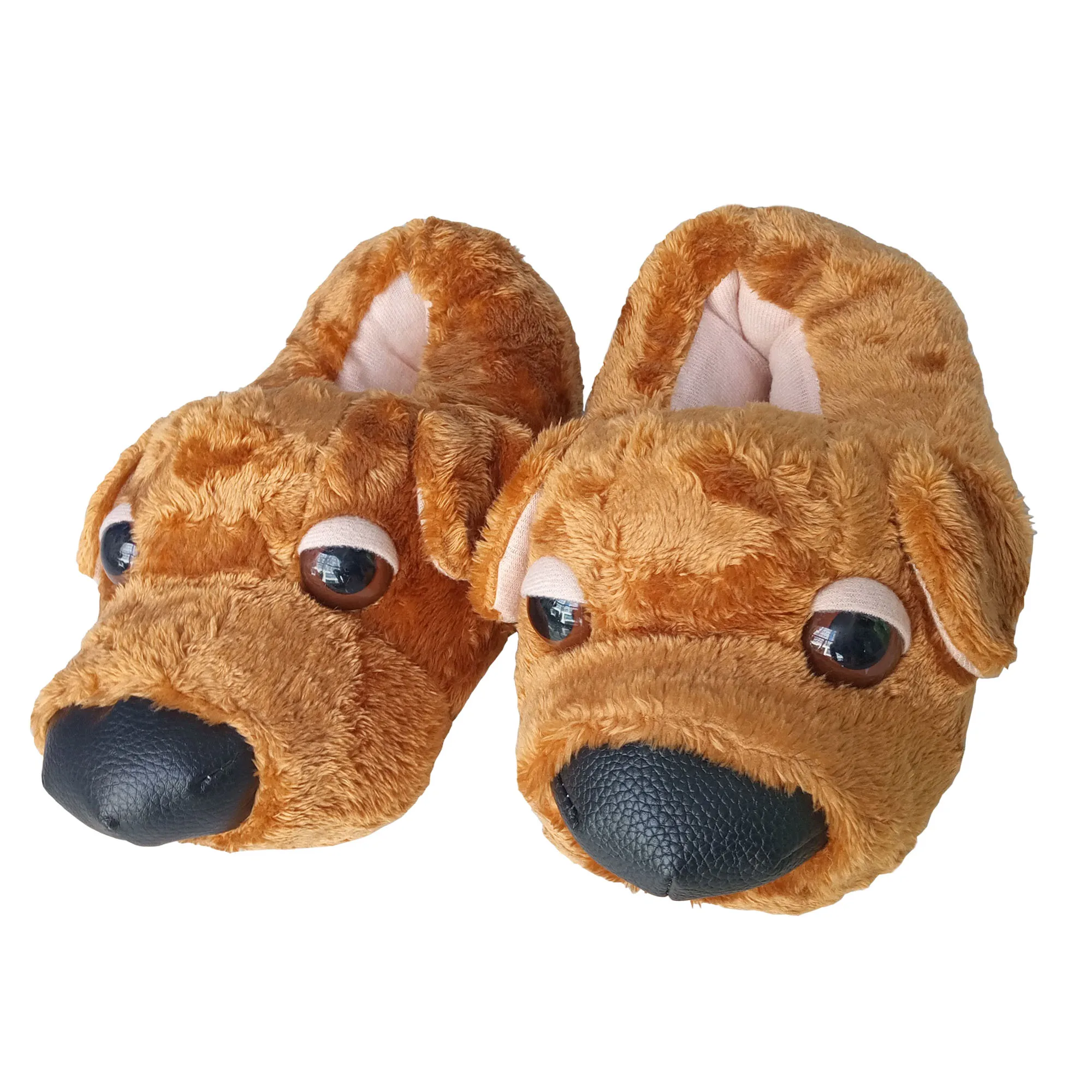 Женские тапочки с животными Лидер продаж зимняя домашняя обувь рисунком собаки