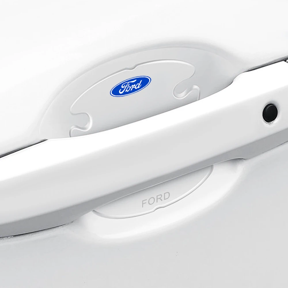 4 шт. автомобильная Защита от царапин на дверной ручке для Ford Focus 2 3 MK2 MK3 MK4 Kuga Edge Mondeo