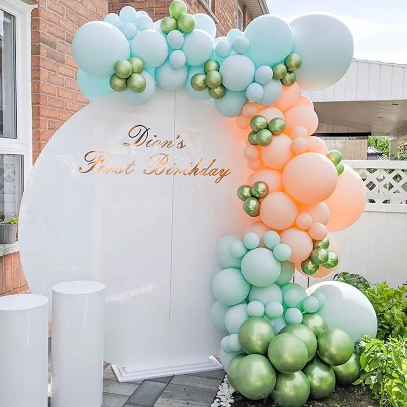 

121pcs Balloons Garland Kit Birthday Party Balloons Arch Chrome GoldConfetti Globos Baby Shower Wedding Party Decors