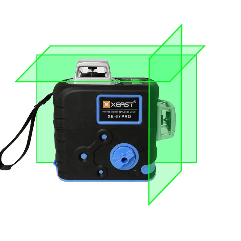 XEAST 3D 8 линий красный светильник горизонтальный и вертикальный лазерный уровень