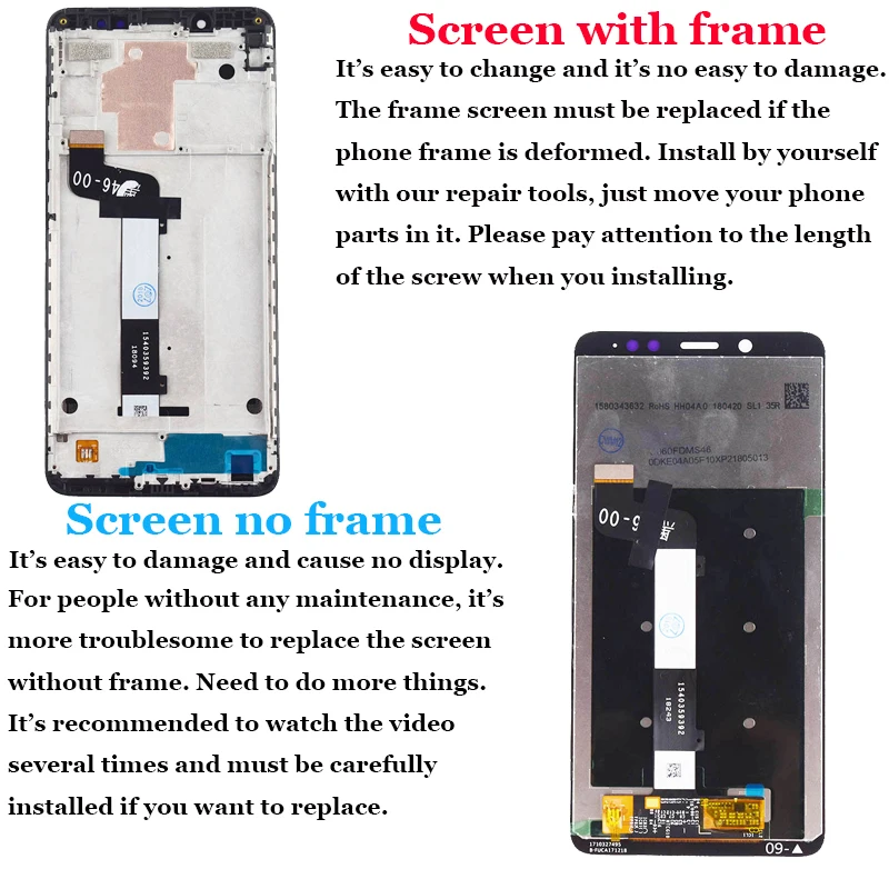 Для Xiaomi Redmi Note 5 ЖК дисплей дигитайзер сенсор стекло объектив в сборе для Pro