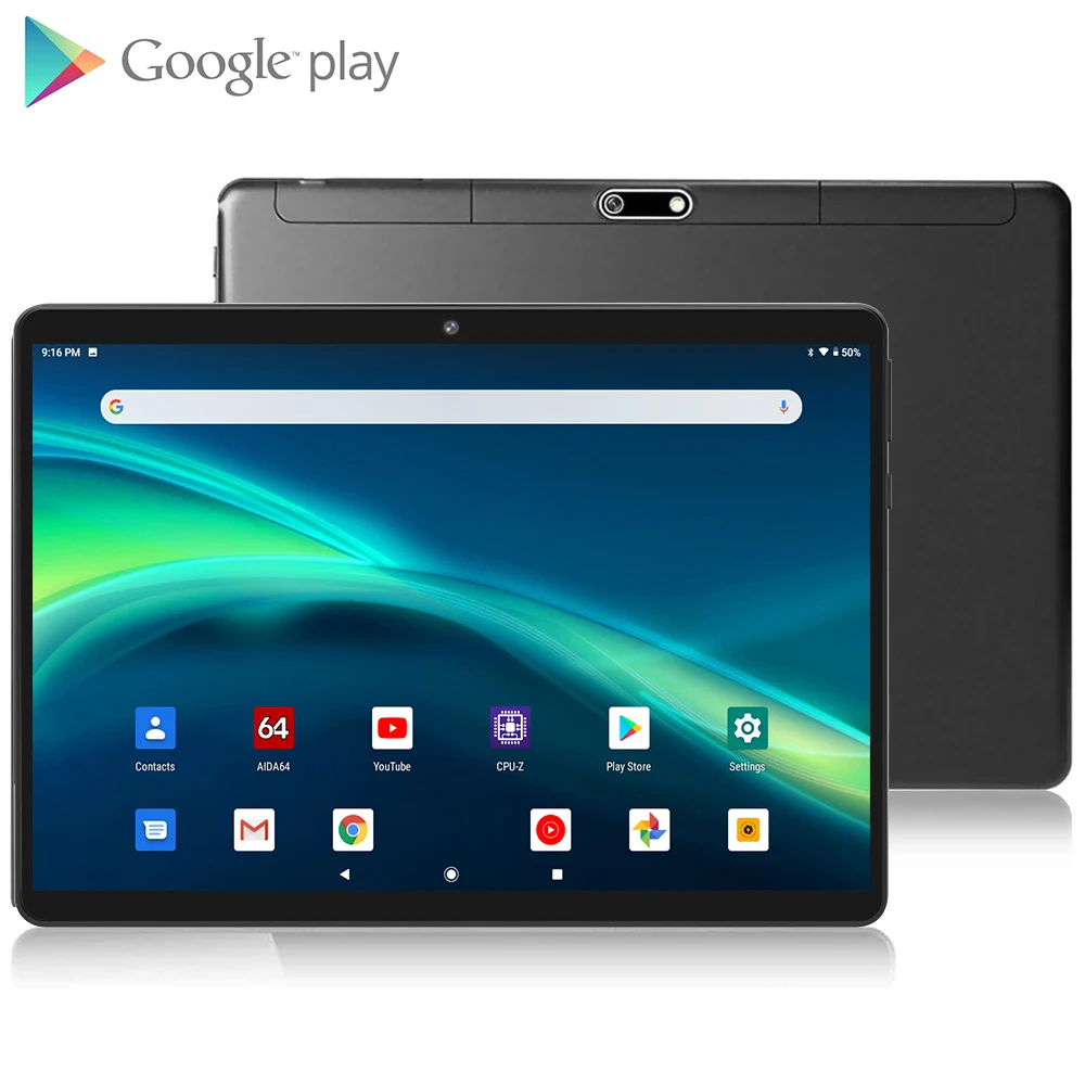 2021 Новый ультра тонкий планшетный ПК 10 дюймов Octa Core 6 ГБ Оперативная память 64 Гб