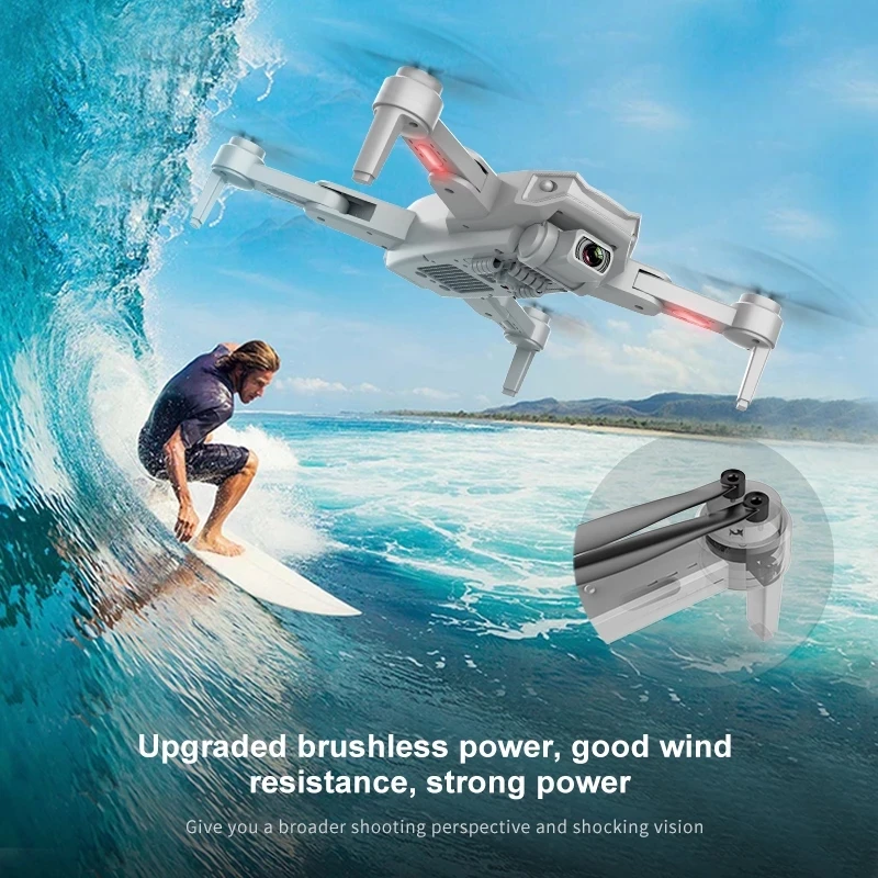 S608 GPS Drone 6K Dual HD Camera WIFI FPV Professional Aerial Brushless Motor RC Foldable Quadcopter Remote Distance 3km Drones | Игрушки и