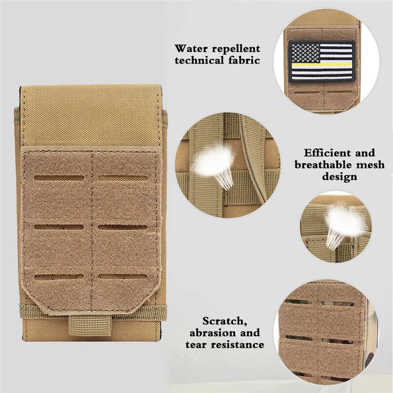 Нейлоновый 600d Molle Чехол Edc Инструменты Водонепроницаемый Сумка тактический