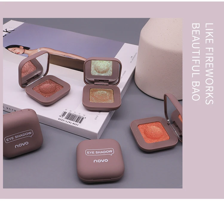 Новинка 10 цветов одна высокая блестящая текстура крема тени для век стойкие