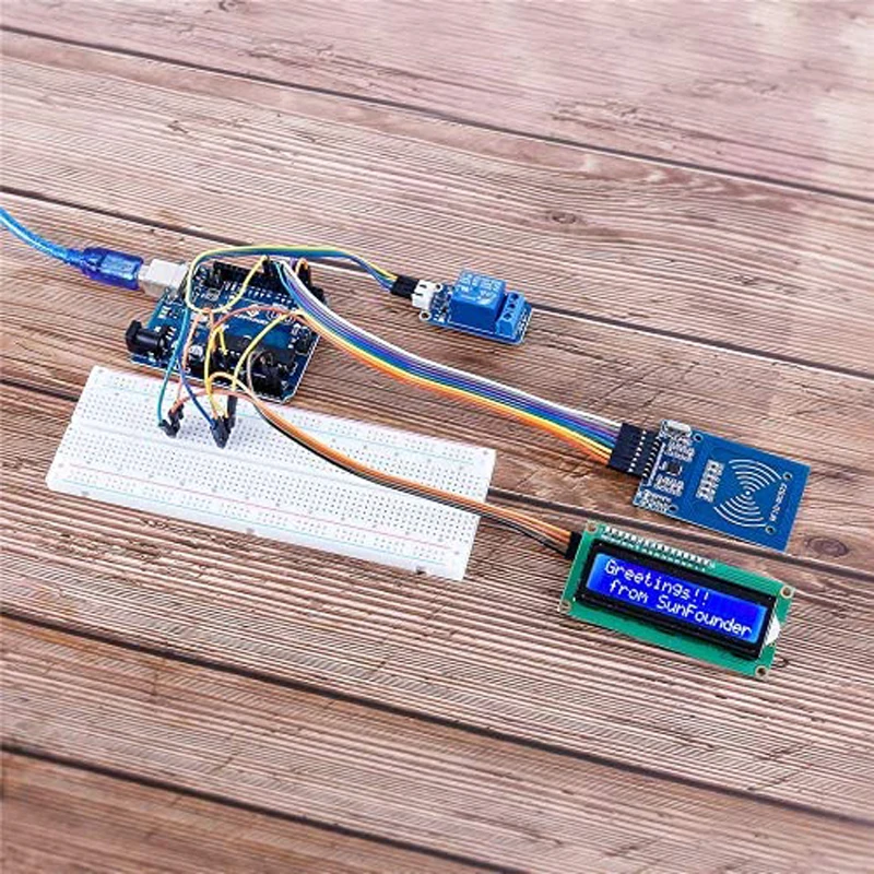 Комплект RFID Mifare RC522 3 шт. модуль считывания с белой картой S50 и кольцом для ключей