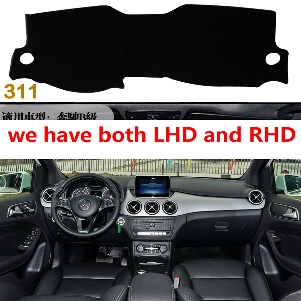 Коврики для автомобиля Mercedes-Benz b-class b160 b180 b200 2012-2019 аксессуары стайлинга приборной