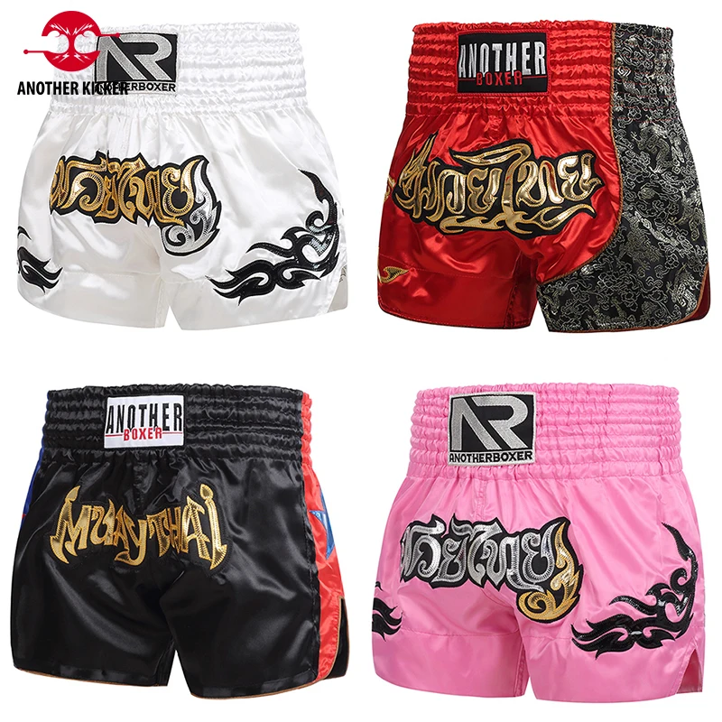 

Short Muay Thai Kick Boxing Pants Men Women Children MMA Shorts Sanda Grappling Fight Boxeo Game Competition Training Uniform