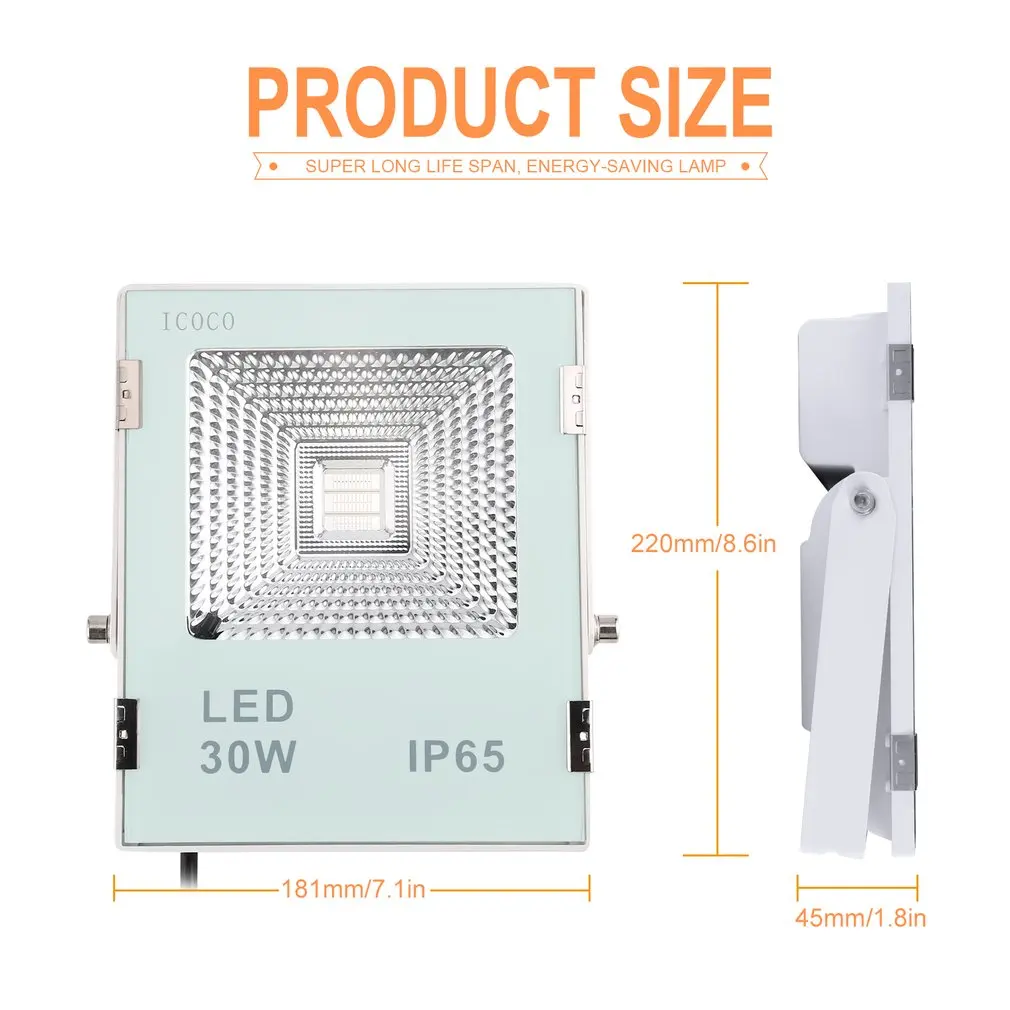 ICOCO наружный RGB Светодиодный прожектор с дистанционным управлением 16 цветов 4