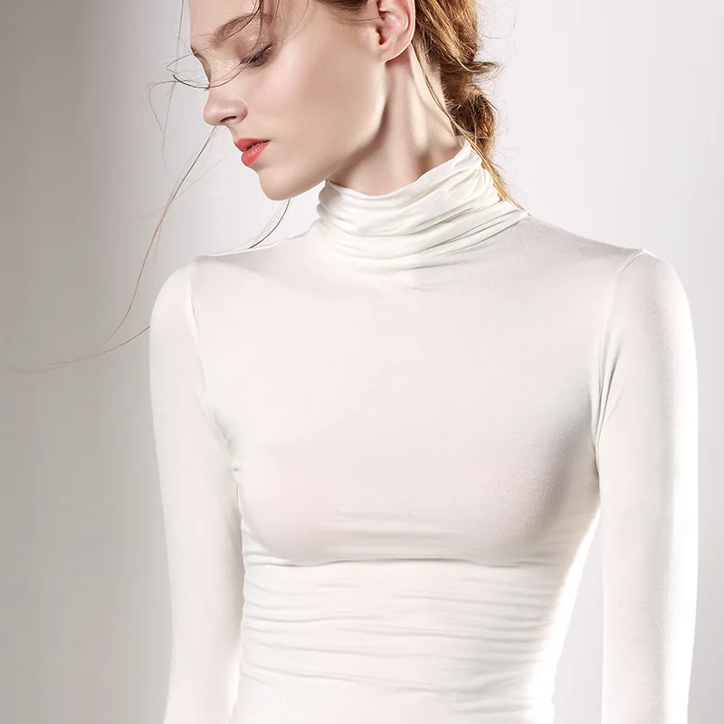 

Spring Summer Women's Tops And Blouses Famous Brand Women's Hot Sale Long Sleeve High Stretch Slim Bottoming Shirt Women Clothes