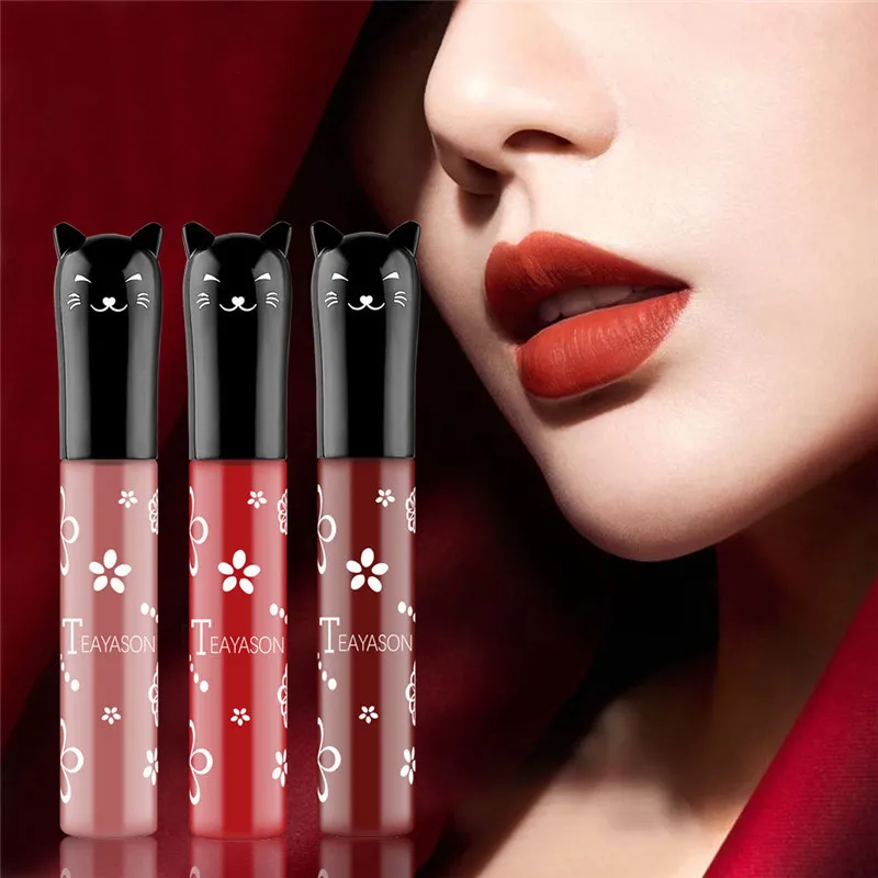 Матовая бархатная помада BearPaw для кошек долговечный глянцевый блеск губ макияж