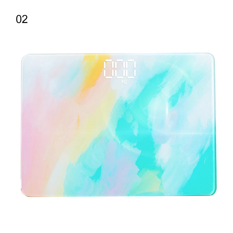 

ColorfulBody Floor Scales Glass Smart Electronic Scales USB Charging LED Display Digital Body Weight Scale HFing