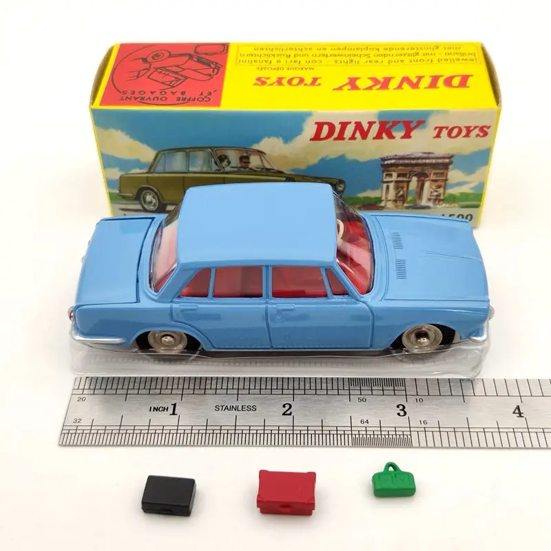 

1/43 Atlas DINKY TOYS 523 For SIMCA 1500 Blue Diecast Models Auto Car Gift Collection