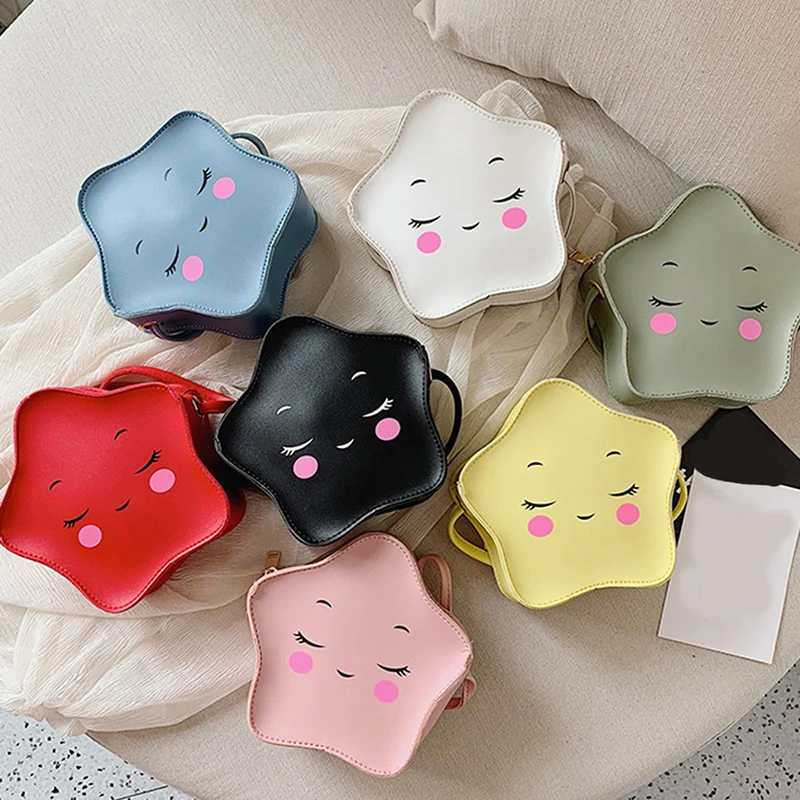 Сумка кросс боди в форме звезд для девочек милый мультяшный Детский кошелек