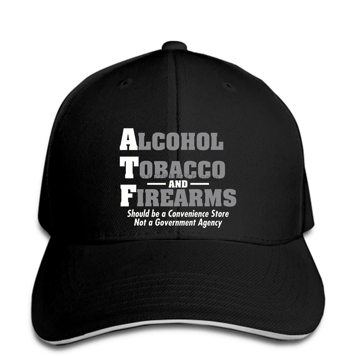 

Baseball cap Unique Print hats Alcohol Tobacco And Firearms Should Guns Atf Novelty Fashion hats For Men