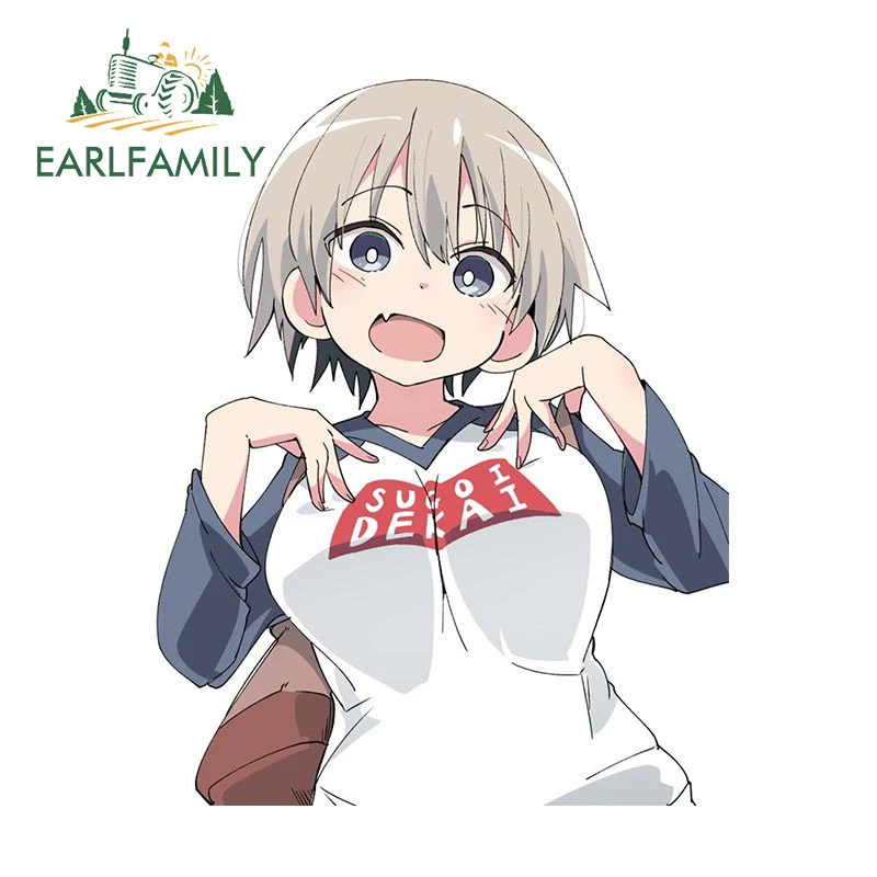 

EARLFAMILY 13 см x 10,3 см для Sugoi Dekai, автомобильные наклейки, водонепроницаемые, с защитой от царапин, для ноутбука, багажника, декоративная Автомоби...