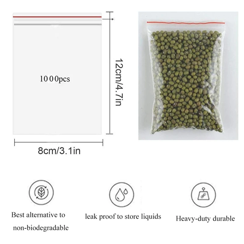 Пакеты с уплотнением для захвата 1000 прозрачные пластиковые пакеты уплотненные