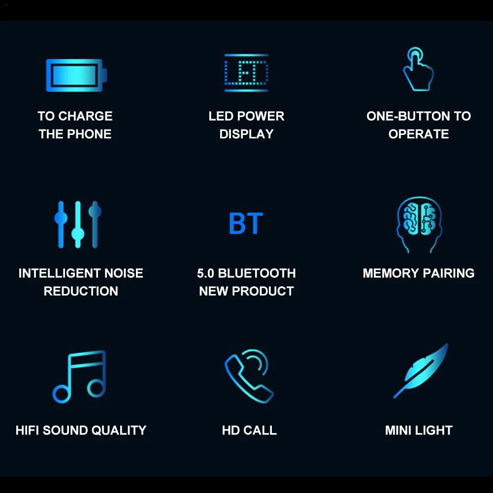 Портативный ABS F9 беспроводной Bluetooth 5 0 динамик сенсорное управление наушники