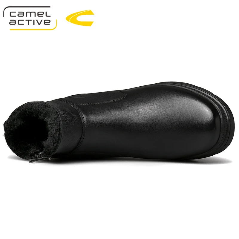 Camel Active/новые зимние ботинки; Мужская обувь; водонепроницаемые зимние ботинки; Мужская зимняя обувь из натуральной кожи; Теплая мужская повседневная обувь на меху