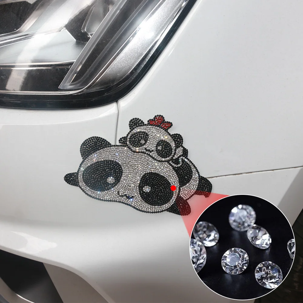 

Automobile Exterior Accessories Protector Decals & Stickers BAumper Duck Panda Bear Angels Baby in Car Bling GILITTER