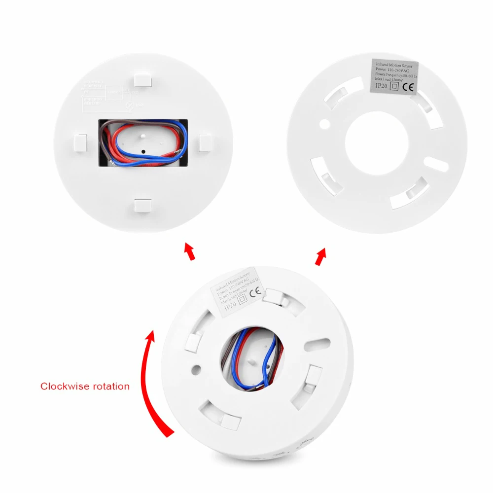 PIR датчик движения Ночной светильник инфракрасный беспроводной с датчиком для