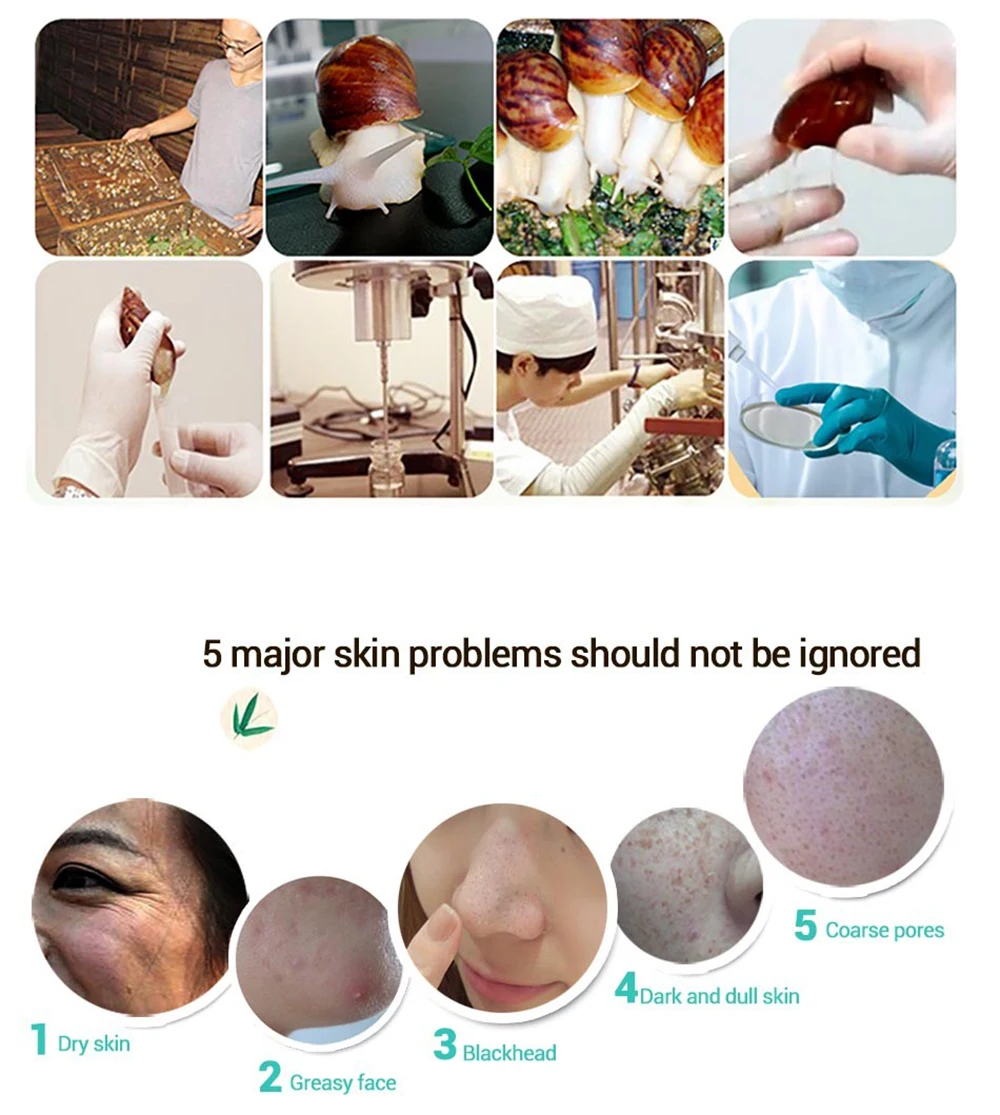 Изображения Улитка лед маска для лица Отбеливающая увлажняющая обернутая