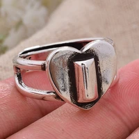 new arrival 30 silver plated romantic love heart female engagement rings for women bridal jewelry sets