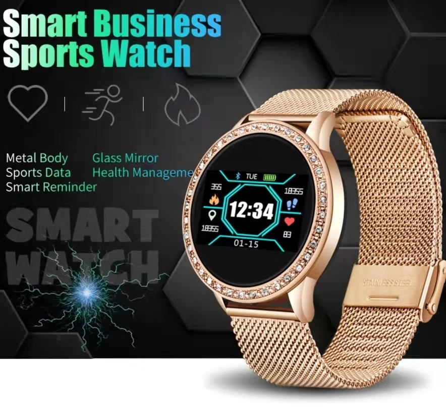 

2021 new female smart watch color screen full touch fitness tracker female smartwatch arterial pressure for xiaomi Genuine