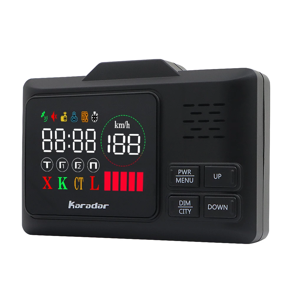 KARADAR GPS комбинированный радар-детектор G-860STR антирадар автомобильный радар-детектор Лазерный Радар-детектор Голосовая стрелка автомобильный детектор