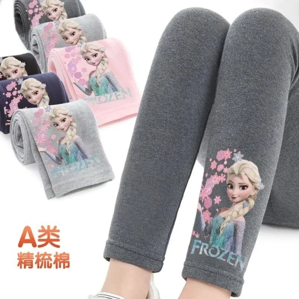 2021 штаны для девочек леггинсы с рисунком Ледяной грибок хлопковые малышей