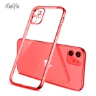 Мягкий силиконовый прозрачный тонкий Чехол XUANYAO для iPhone X Xs 11 12 Pro Max Xr 6 6S 7 8 Plus 12 Mini