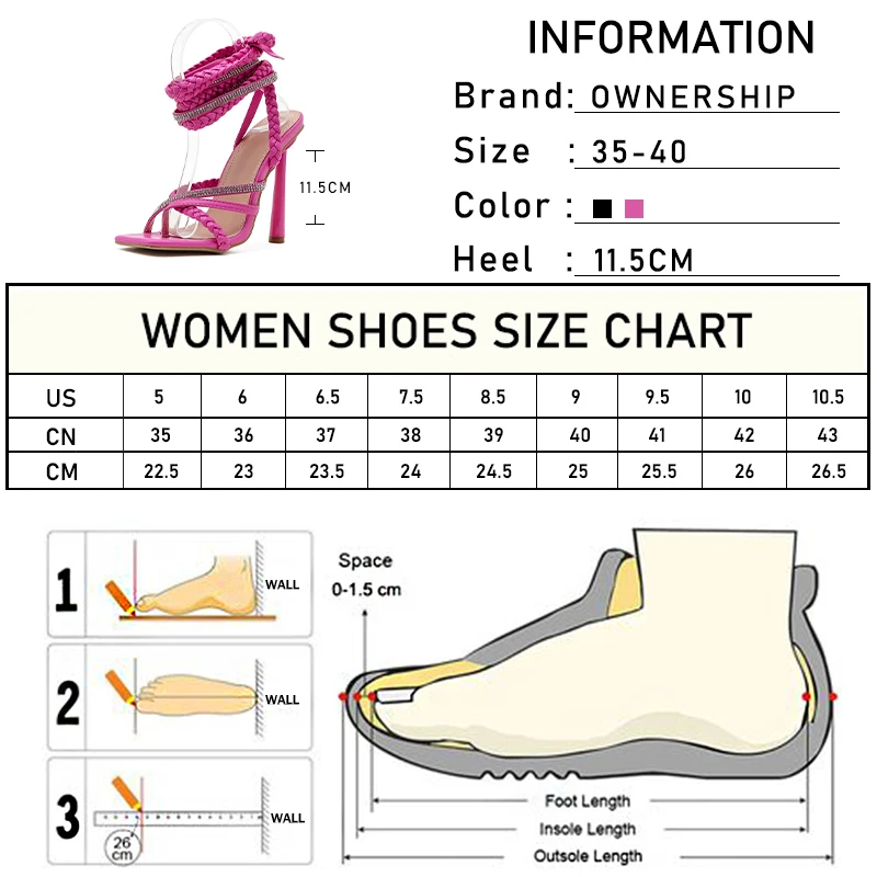 

Women's Sandals Ladies Square Toe Sexy Crystal Thin Heels 2021 Female Ankle Wrap PU Leather Fashion Shoes Summer Footwear