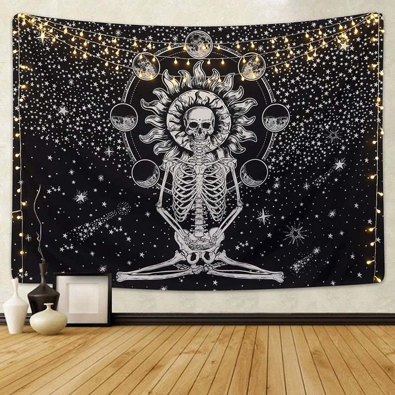 

Psychedelic Tarot Astrology Witchcraft Tapestry Bedroom Decor Sun Moon Mandala Tapestry Wall Hanging Art Celestial Wall Tapestry