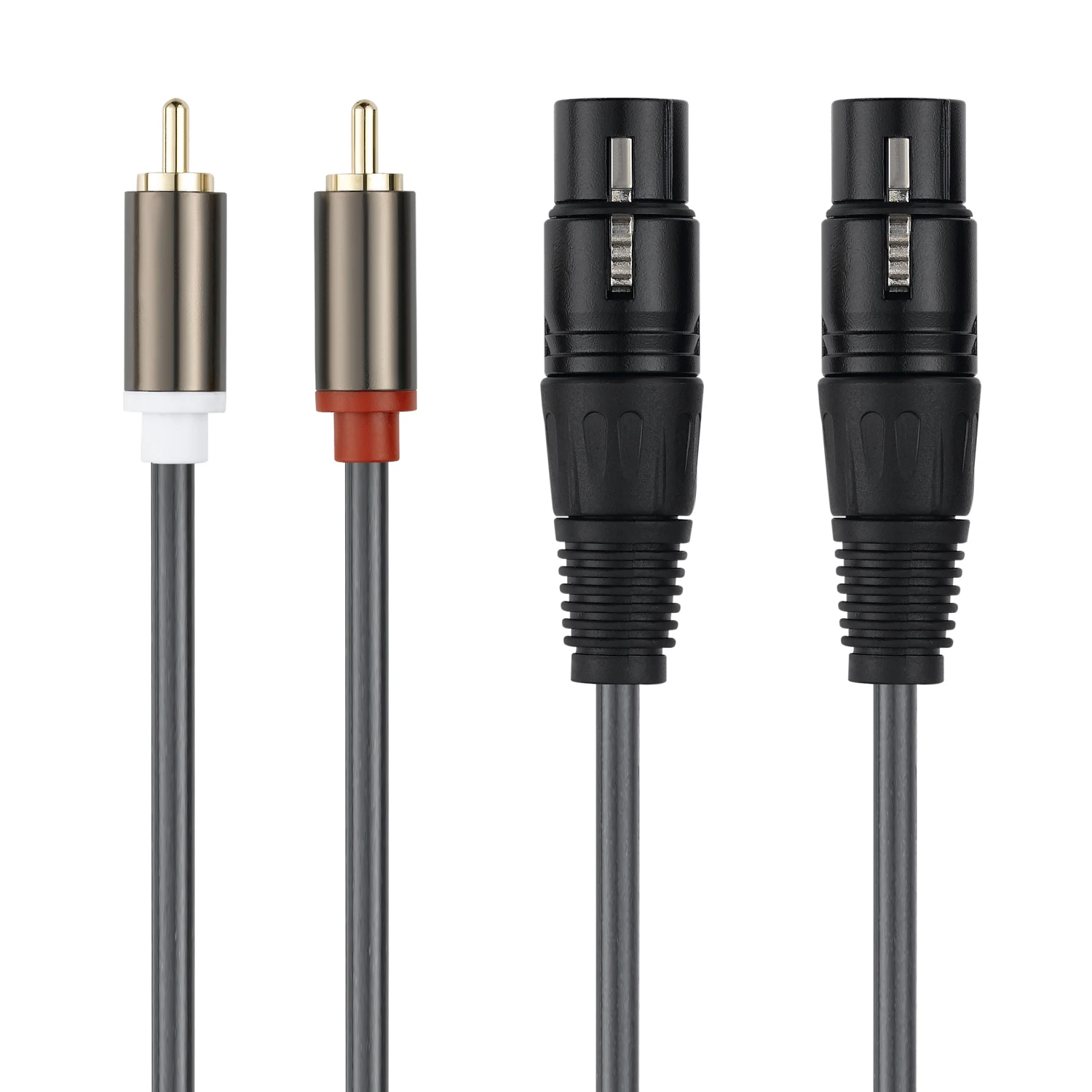 Lballist 1 5 m Dual XLR для женщин 2RCA мужской OFC AUX аудио экранированный кабель усилителя