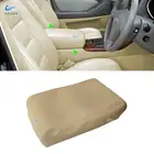 Для Lexus GS300 GS400 GS430 1999 2000 2001 2002 2003 из микрофибры кожи с центральным контролем подлокотника Обложка Наклейка отделка бежевый