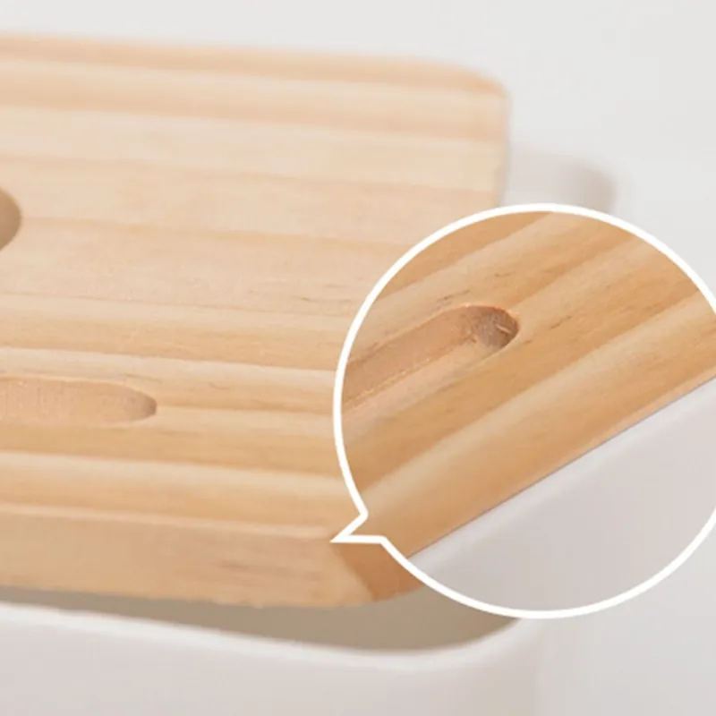 Пластиковая коробка для салфеток поднос современный деревянный бумажный чехол с