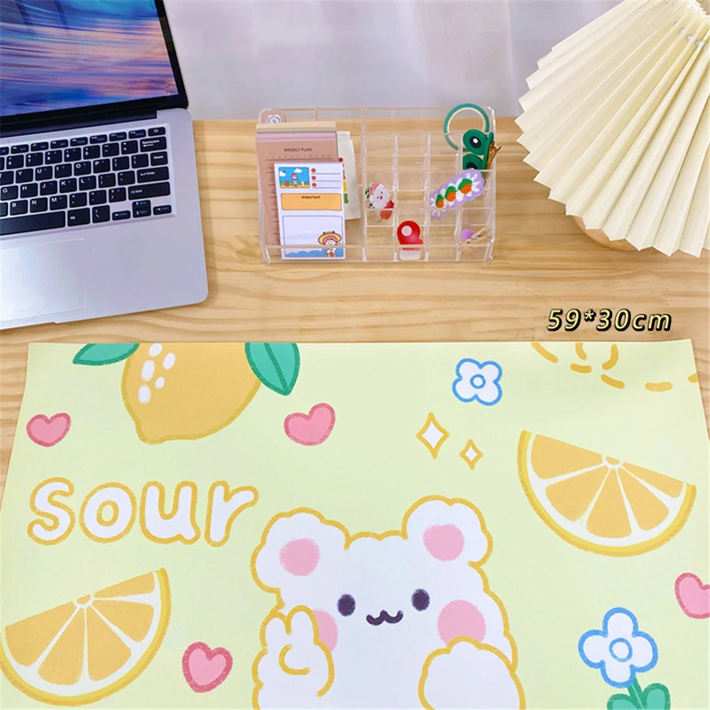 

Cute Cartoon Mouse Pad Non-slip Large Table Mat Placemat School Office Supplies Desktop Accessories Desktop Decoration