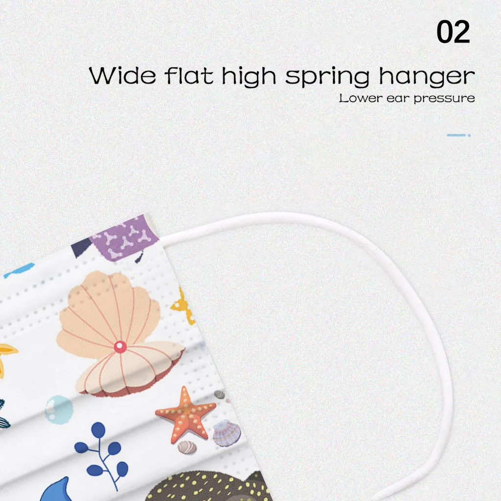 3 шт. Пылезащитная маска для рта многоразовая дышащая хлопковая Защитная детская