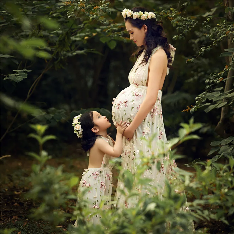 maternity Винтажное платье для беременных для фотосессии, одежда из тюля для беременных, свадебная одежда для беременных, реквизит для фотосессии - Цвет: maternity