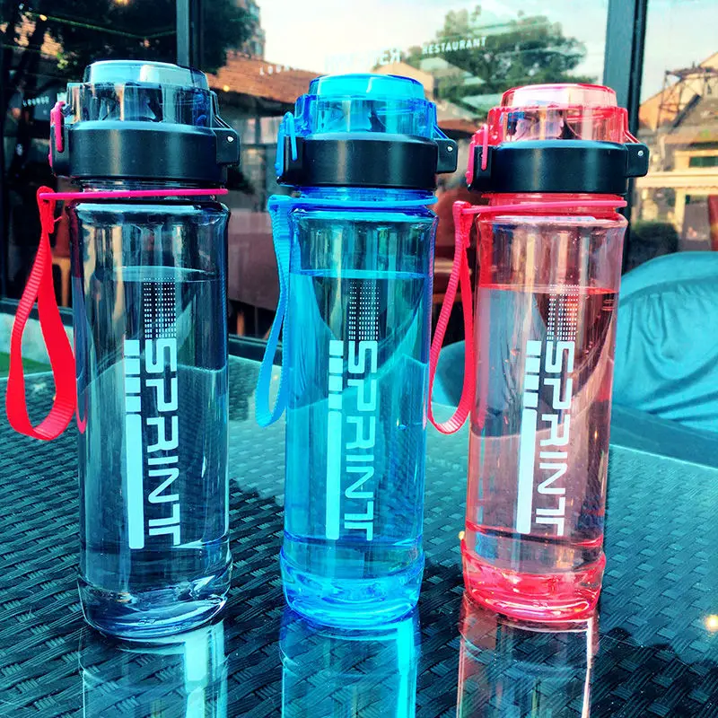 

Plastic water cup female portable anti falling Creative Trend Sports cup simple student fresh large capacity cup male