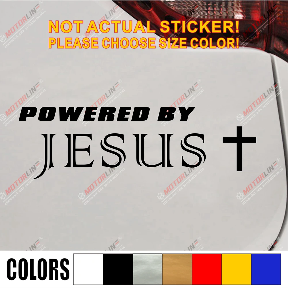 Забавная виниловая наклейка на бампер с изображением Иисуса Христа подходит для