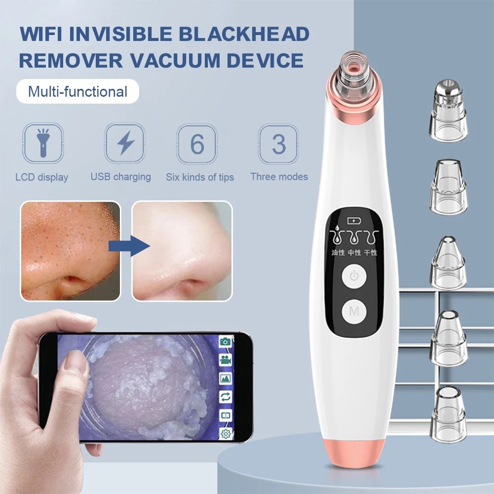 

Wi-Fi Wireless Connection Visual Electric Blackhead Meter Ordinary Visual Household Facial Cleaner To Blackhead Facial Cleanser
