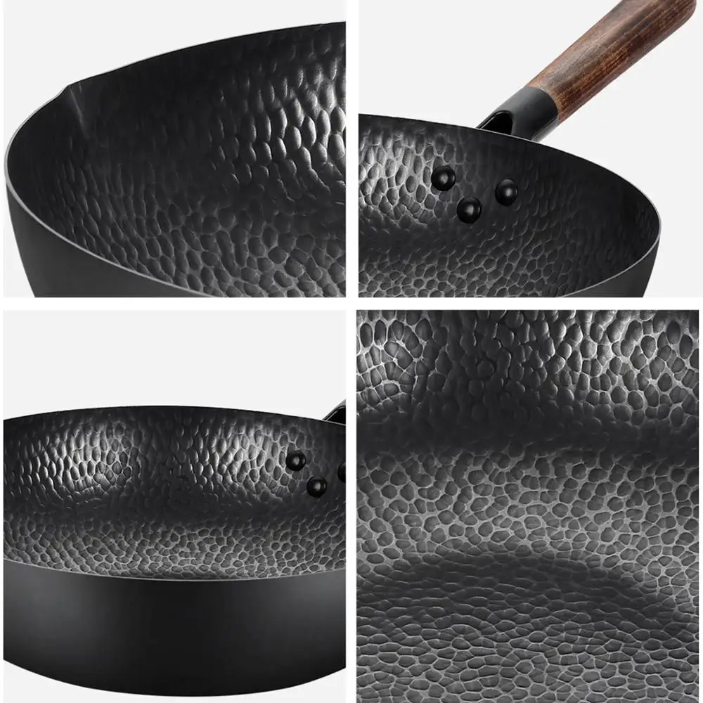 Железная вок COOKER KING сковорода для ВОК из углеродистой стали с сотовой структурой