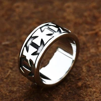 stainless steel cross ring european and american mens and womens fashion personality punk jewelry accessories wholesale