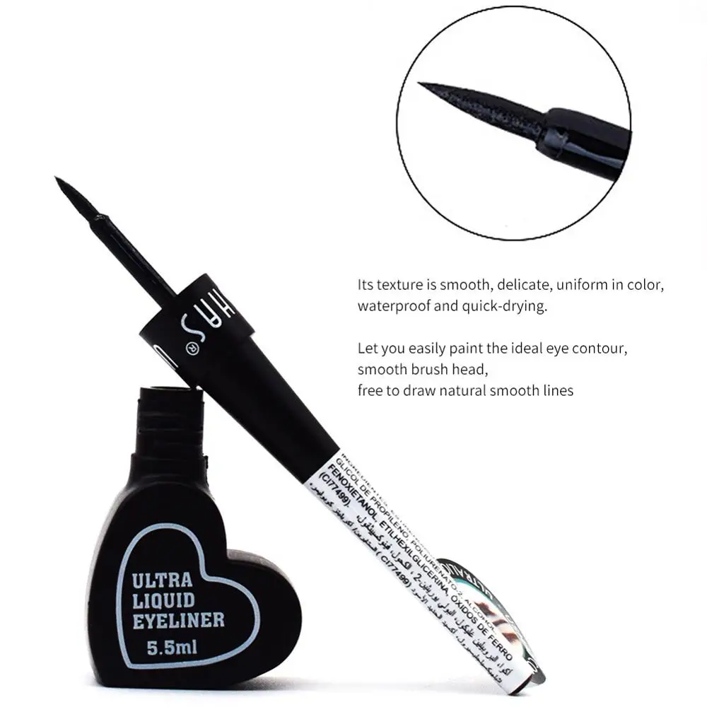 Подводка для глаз в форме сердца стойкая водостойкая цветная жидкая подводка