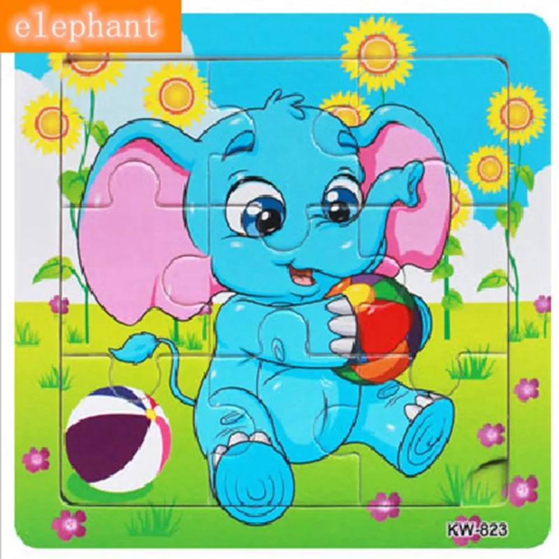 MP230 3D деревянные головоломки, игрушки для детей, Мультяшные пазлы с животными, Детские Игрушки для раннего развития, милые детские деревянные 3d пазлы, игрушки - Цвет: MP230