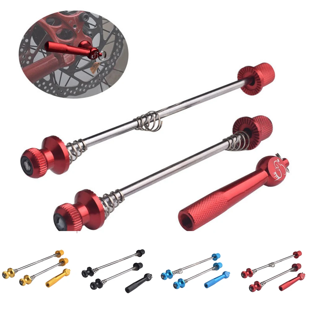

Ultralight Anti Theft Skewers Road MTB Bike Wheels Locking Safety Cycling Bicycle Post Quick Release QR Bike Parts 5 Colors